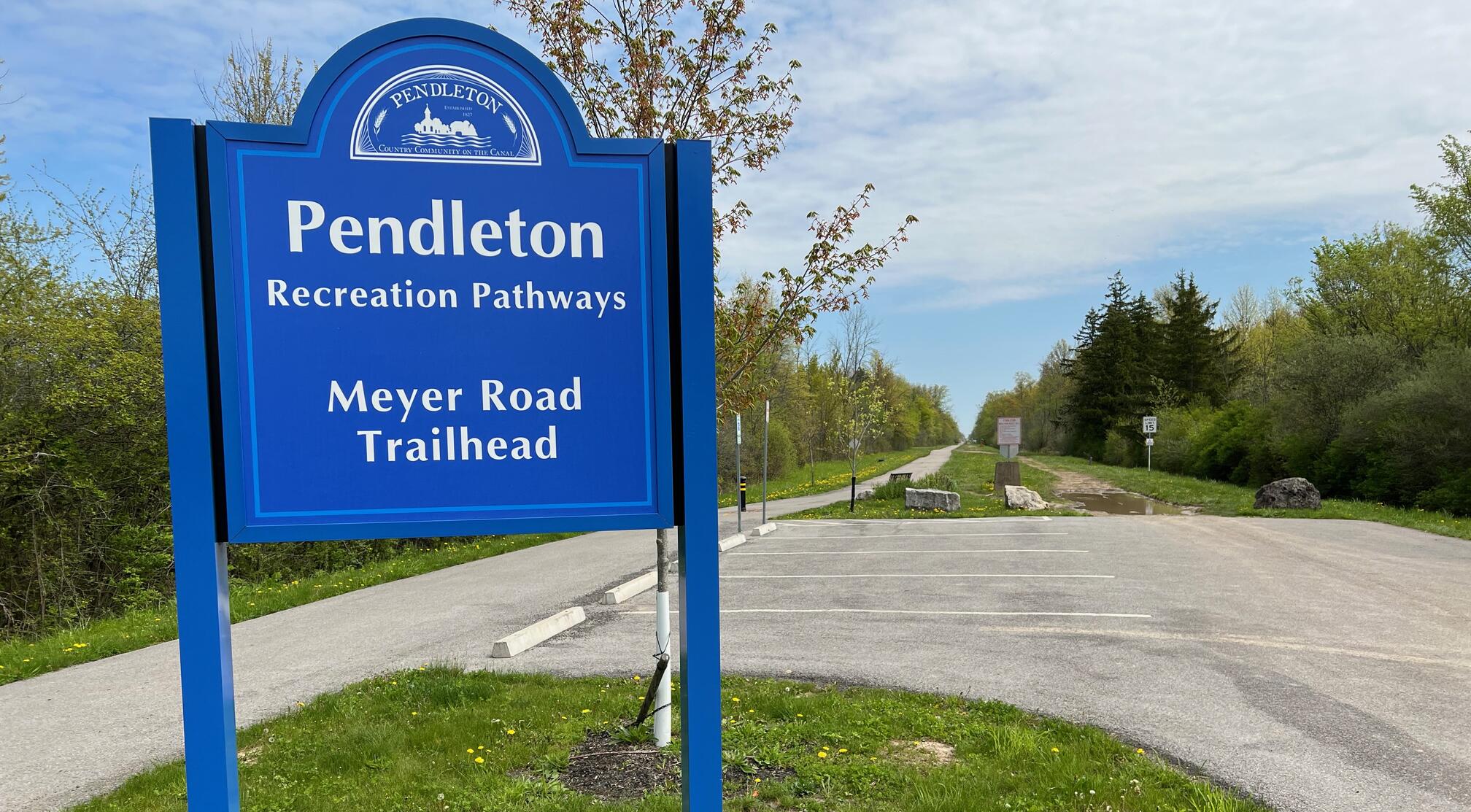 meyer road trailhead sign