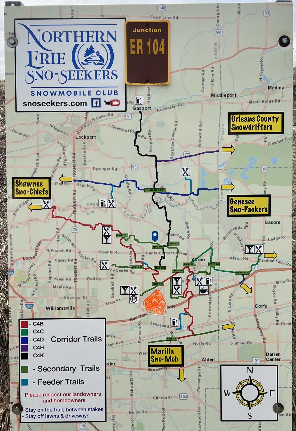 snowmobile trails map